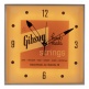 Home Office And Studio Gibson Vintage Lighted Wall Clock - Handmade Strings Sign