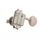 Deluxe White Button Tuner Set, Vintage Nickel