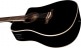 SEE THROUGH BLACK ELECTRO CUTAWAY DREADNOUGHT