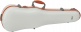 FORM SHAPED VIOLIN CASES POLYCARBONATE FUN 4/4 - 1/2 WHITE / ORANGE