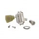 PARTS DELUXE GREEN KEY TUNER SET VINTAGE NICKEL