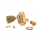 PARTS DELUXE GREEN KEY TUNER SET VINTAGE GOLD
