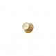 REPLACEMENT PART TOP HAT KNOBS W/ GOLD METAL INSERT (AGED GOLD) 4 PACK