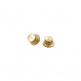REPLACEMENT PART TOP HAT KNOBS W/ GOLD METAL INSERT (AGED GOLD) (4 PACK)