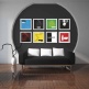 VINYL FRAME SET 12 - WIT