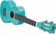 Island Concert Ukulele Aqua Blue + Cover