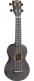 Ukulélé Soprano Slim Noir Satin + Housse