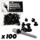 SLEEVED WASHERS - RONDELLES NOIRES (X100)