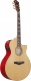 Ae170-Ntr Natural High Gloss Top, Transparent Red High Gloss Back And Sides