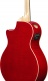 Ae170-Ntr Natural High Gloss Top, Transparent Red High Gloss Back And Sides
