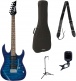 Pack GRX70QA-tbb-transparent Blue Burst Gio + Accessoires
