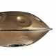 SONIC ENERGY SENSORY HANDPAN, STAINLESS STEEL, VINTAGE GOLD, D AMARA, 10 NOTES