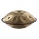 SONIC ENERGY SENSORY HANDPAN, STAINLESS STEEL, VINTAGE GOLD, D AMARA, 10 NOTES