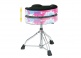 HT430TDPS DRUM THRONE 1ST CHAIR GLIDE RIDER FLUORESCENT PINK SKY SEAT