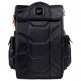 Stadium Bag - Multi-Use Tech Cargo Backpack - Black-Orange