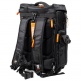 Stadium Bag - Multi-Use Tech Cargo Backpack - Black-Orange
