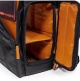 Stadium Bag - Multi-Use Tech Cargo Backpack - Black-Orange