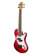 Solid Body U-Bass, 4 Cordes, With Bag - Metallic Red