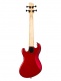 SOLID BODY U-BASS, 4 CORDES, WITH BAG - METALLIC RED