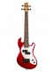 Solid Body U-Bass, 4 Cordes, With Bag - Metallic Red