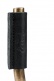 FGHNGR-BRBK WALL STAND IN WROUGHT IRON BRASS WITH LEATHER PROTECTIONS