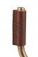 FGHNGR-BRBN WALL STAND IN WROUGHT IRON BRASS WITH LEATHER PROTECTIONS