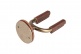 FGHNGR-BRBN WALL STAND IN WROUGHT IRON BRASS WITH LEATHER PROTECTIONS