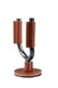 FGHNGR-SMTN SMOKE WROUGHT IRON WALL STAND WITH LEATHER PROTECTIONS