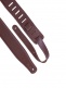 PADDED LEATHER, SUEDE BACK, 6.4 CM - BROWN