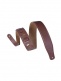 PADDED LEATHER, SUEDE BACK, 6.4 CM - BROWN