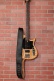PADDED LEATHER, SUEDE BACK, FOR BASS, 9CM - BLACK