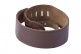 PADDED LEATHER, SUEDE BACK, FOR BASS, 9CM - BROWN