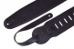 PADDED LEATHER, SUEDE BACK, FOR BASS, 9CM - DARK BROWN