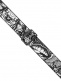TATTOO SERIES - 5 CM, POLYESTER, LEATHER TIP, WITH TATTOO MOTIFS - DESIGN 001