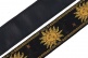 5 CM Polypropylene & Cuir Motifs Soleil Black
