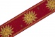 5 CM Polypropylene & Cuir Motifs Soleil Rouge