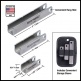 MN813 FRET LEVELER - DIAMOND U-FILE FOR LEVELING SINGLE GUITAR FRETS - 3 PACK (1.25 , 2 , 3 )