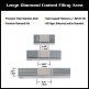 MN813 FRET LEVELER - DIAMOND U-FILE FOR LEVELING SINGLE GUITAR FRETS - 3 PACK (1.25 , 2 , 3 )