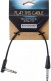 Flat Trs Cable 20 Cm, Angled/Straight - Black