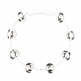 Tambourin Abs Blanc 25CM 1R Cymb