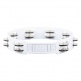 Tambourin Abs Blanc 25CM 1R Cymb