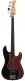 P7 ALDER -4 FL BK RN FRETLESS BLACK