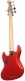 V7 VINTAGE ALDER-5 FL BMR MN FRETLESS BRIGHT METALLIC RED