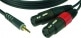 CABLE Y 1 M MINI JACK 3P - 2XLR FEMELLE 