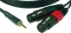 Cable Y 1 M Mini Jack 3P - 2XLR Femelle