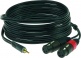 Cable Y 3 M Mini Jack 3P - 2XLR Femelle