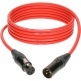 M1 Mic Cable Rouge 10M XLR 3P. Femelle Male Neutrik
