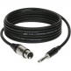Cable Micro 10 M XLR Femelle - Jack 3P Connecteur Metal,