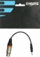 XLR-FP3.5 XLR F-JACK 3,5 ST. ADAPT. 0,2M XLR3P F KLOTZ - JACK 3P 6,35MM