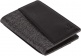Wallet Double Jean Grey Leather Black